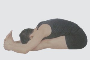 瑜伽体式-背部前曲伸展坐式