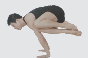 瑜伽体式-侧起重机式