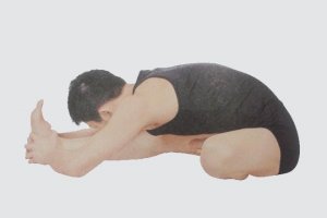 瑜伽体式-头碰膝前曲伸展式