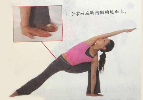 瑜伽体式-侧角伸展式