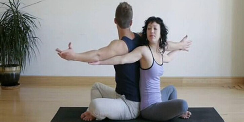 双人环抱瑜伽教学第二集