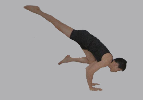 瑜伽体式-单腿起重机第一式