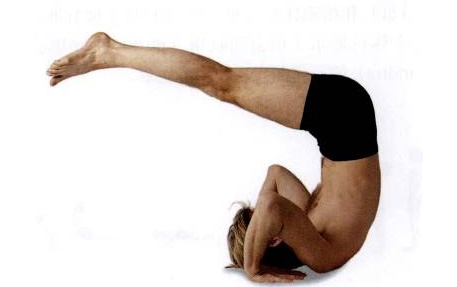 瑜伽体式-躺位腿上抬式