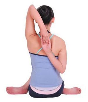 塑身瑜伽系列之-瘦臂瑜伽：牛面式