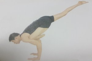 瑜伽体式-单腿格拉威亚式