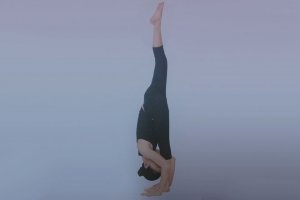 瑜伽体式-直立手抓脚伸展式