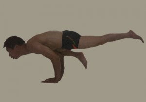 瑜伽体式-单腿鹤禅式