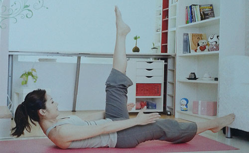 剪刀式-高效塑腹减肥瑜伽
