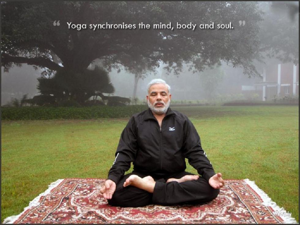 爱瑜伽不爱美人的印度总理