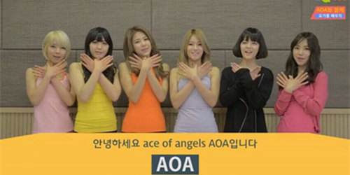 韩国女子组合AOA教你练习瑜伽