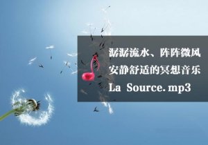 安静舒适的冥想音乐，让人很惬意