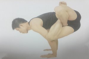 瑜伽体式-侧公鸡式
