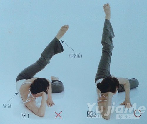 侧抬腿错误动作