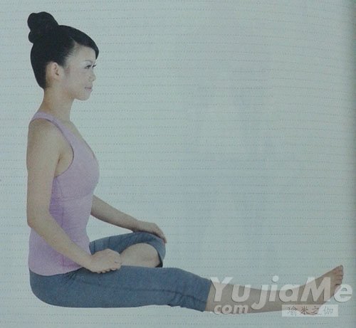 半莲花单腿背部伸展式1