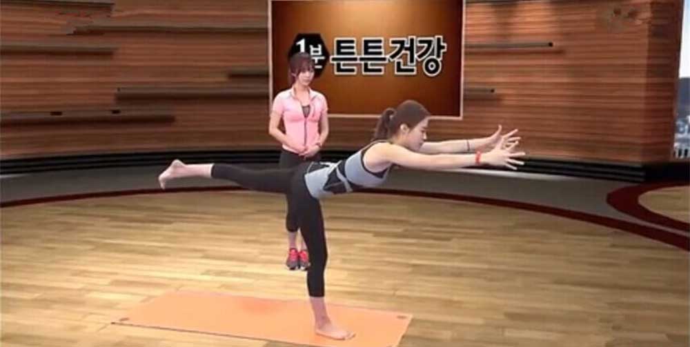 韩国美女普拉提教学第四集