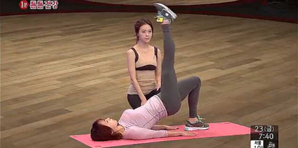 韩国美女普拉提教学第六集