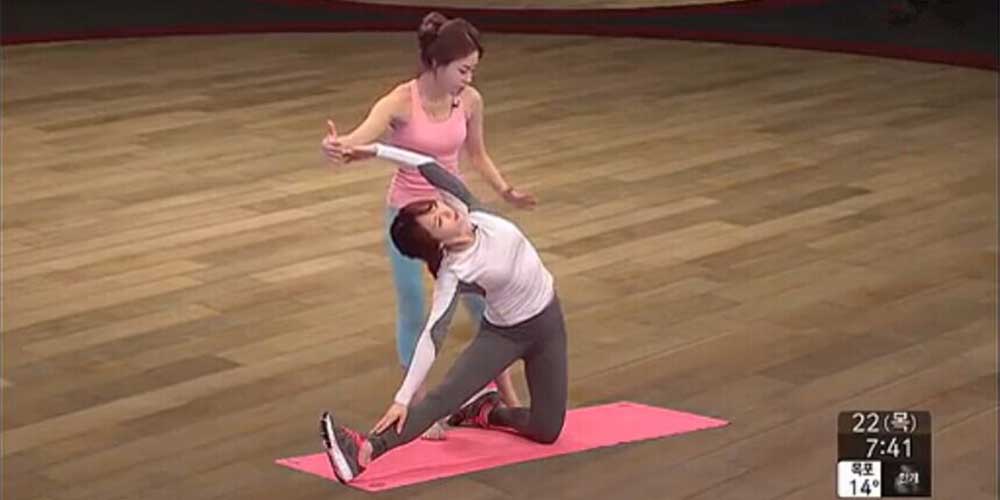 韩国美女普拉提教学第七集